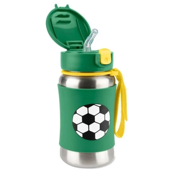 Skip Hop Spark Style Futbol 350 Ml Pipetli Paslanmaz Çelik Suluk - Görsel 3