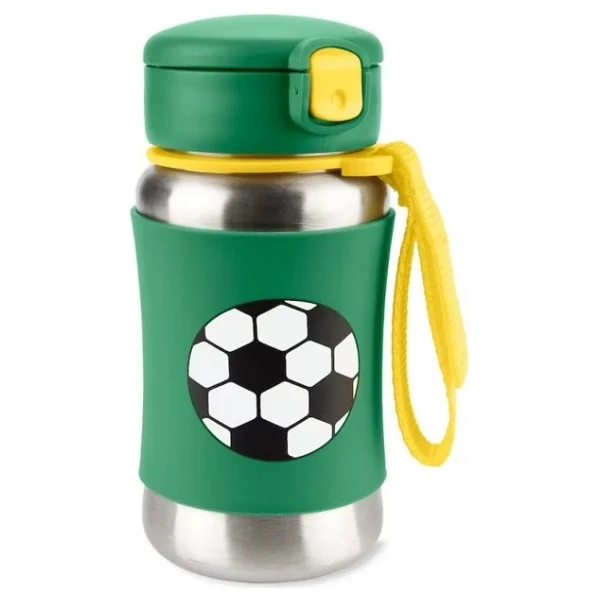 Skip Hop Spark Style Futbol 350 Ml Pipetli Paslanmaz Çelik Suluk - Görsel 2