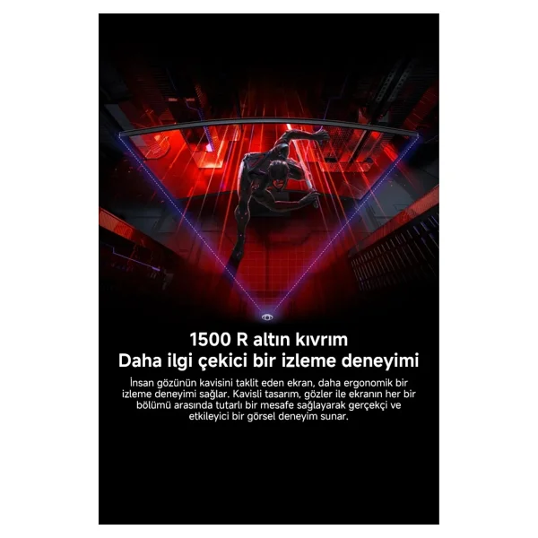 Xiaomi Redmi G34wqi 34" 1 Ms Wqhd Curved 180 Hz Oyuncu Monitörü - Görsel 4