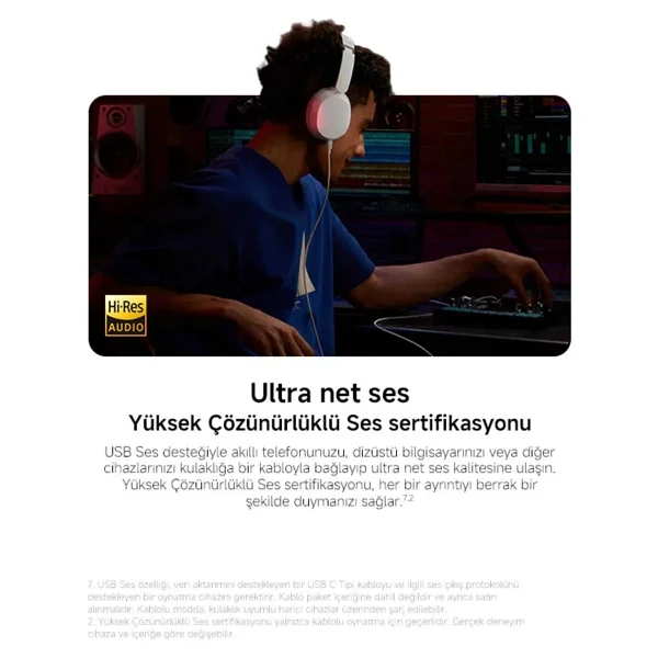 Xiaomi Redmi Headphones Neo ANC Kulak Üstü Bluetooth Kulaklık - Görsel 6