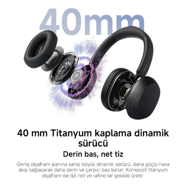 Xiaomi Redmi Headphones Neo ANC Kulak Üstü Bluetooth Kulaklık - Görsel 8