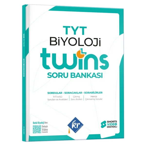 Kr Akademi Yayınları Tyt Twins Biyoloji Soru Bankası - Görsel 3