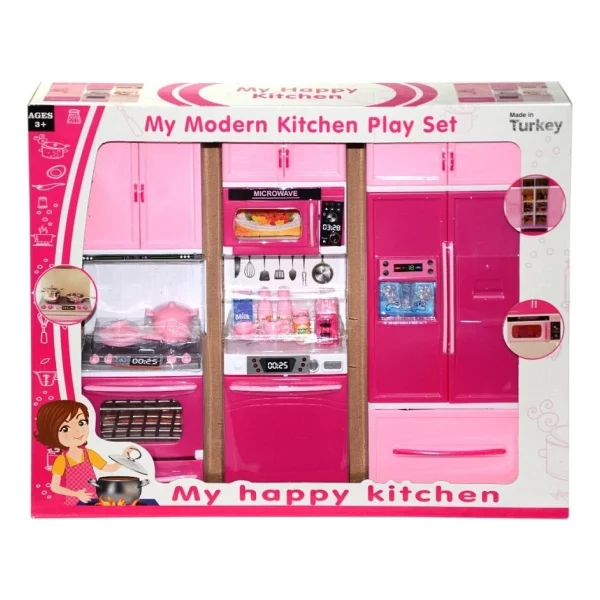 Oydaş Oyuncak Fırın Buzdolabı Bulaşık Makinesi 3'lü Set 02309 - Görsel 3