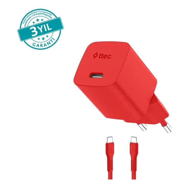 Ttec Smartcharger Gan 2scg45cnmr Mor 45 W Type-C Kablolu Hızlı Şarj Aleti - Görsel 8