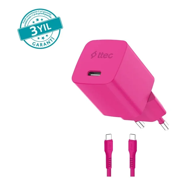 Ttec Smartcharger Gan 2scg45cnmr Mor 45 W Type-C Kablolu Hızlı Şarj Aleti - Görsel 10