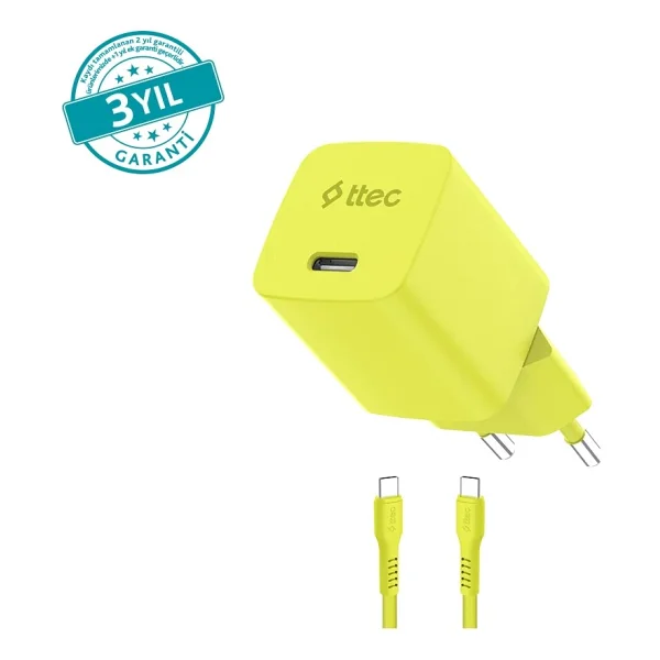 Ttec Smartcharger Gan 2scg45cnmr Mor 45 W Type-C Kablolu Hızlı Şarj Aleti - Görsel 9