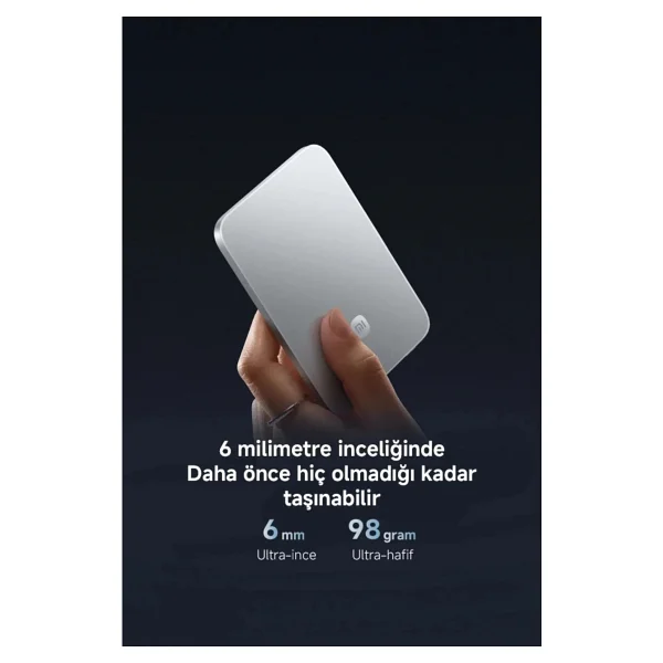 Xiaomi Ultrathin Magnetic Turuncu 5000 mAh 15 W Hızlı Şarj Powerbank - Görsel 4
