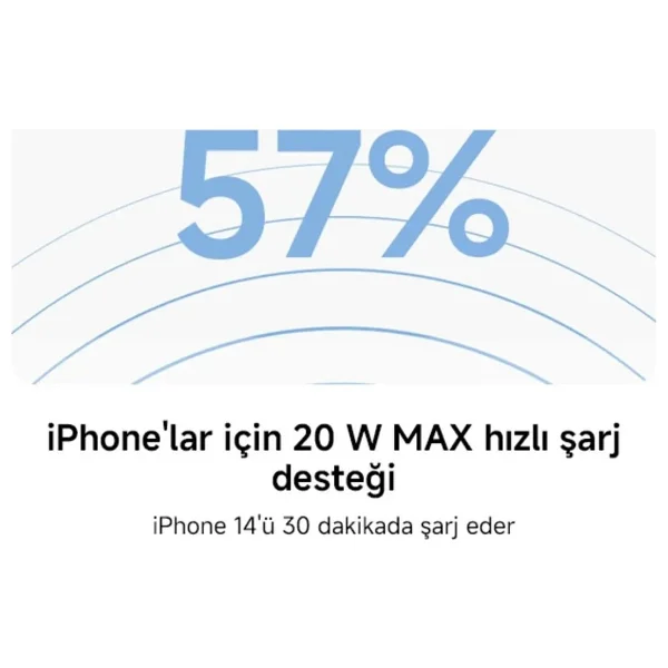 Xiaomi 22.5 W 10000 mAh Type-C Kablolu Hızlı Şarj Powerbank - Görsel 8