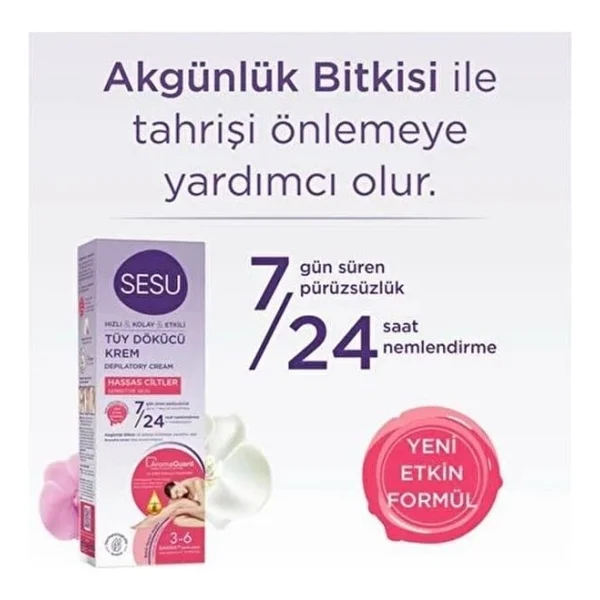 Sesu Tüy Dökücü Krem Hassas Ciltler 100 Ml - Görsel 6