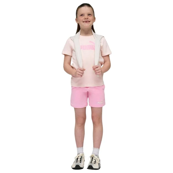 Puma Kız Çocuk Pembe Pamuklu Spor Şortlu Takım 68524021 - Görsel 4