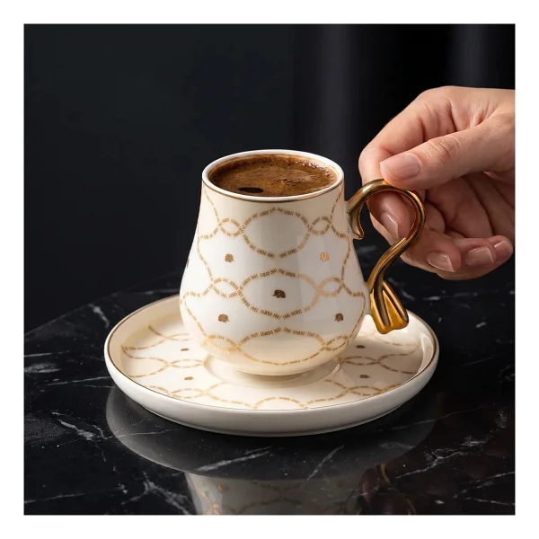 Jumbo Lumi 1947 6 Kişilik Kahve Fincan Takımı - Görsel 8