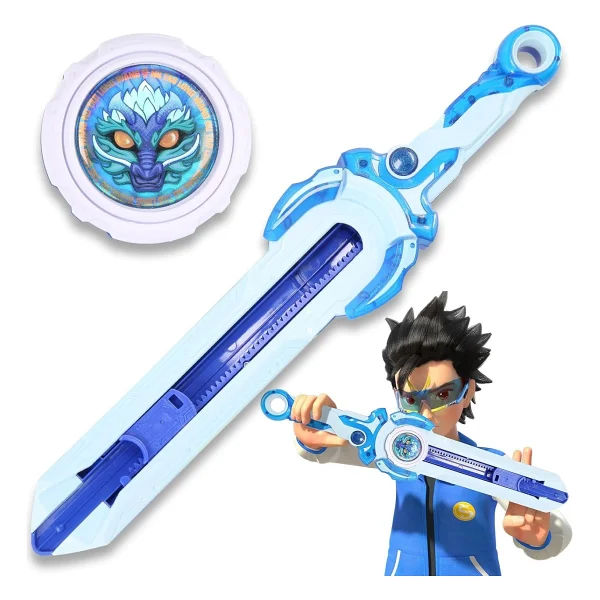 Infinity Nado Bey Battling Blade Oyuncakları, Yeni Başlayanlar İçin Mini Nado Kılıcı, 5-7 8-12 Yaş Çocuklar İçin Top Ve Kılıç Fırlatıcı Savaş Seti Oyuncakları, Bey Mini Savaş Bıçağı Göğüs Kılıcı - Görsel 2