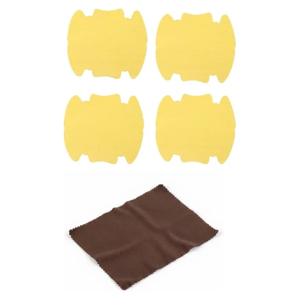 5li Set Araba Kapı Kolu Koruyucu Çizilme Önleyici Şeffaf Sticker Film Koruma Seti - Görsel 5