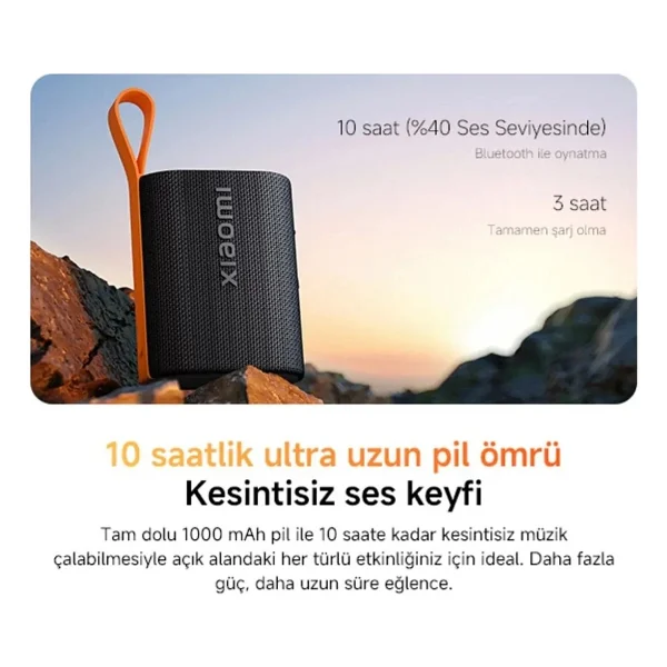 Xiaomi Sound Pocket Pembe Bluetooth Hoparlör - Görsel 9