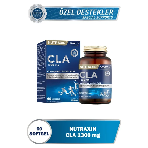 Nutraxin Cla 1300 Mg 60 Yumuşak Kapsül - Görsel 2