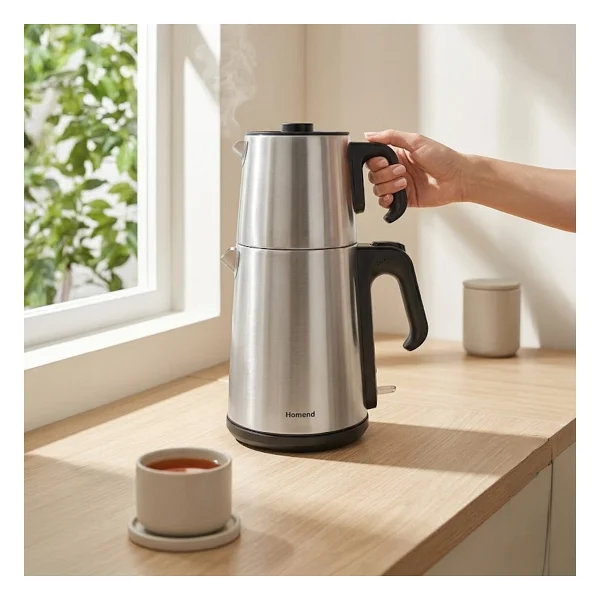 Homend Royaltea 1769h 1650 W Çelik Çay Makinesi - Görsel 2