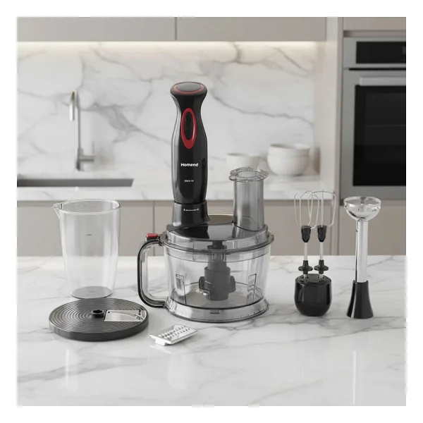 Homend Functionall 2851h 2000 W Kırmızı Mutfak Robotu - Görsel 8