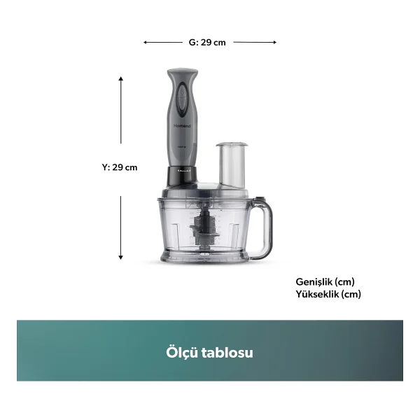 Homend Functionall 2851h 2000 W Mutfak Robotu - Görsel 8