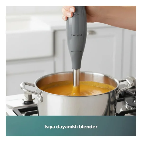 Homend Handmaid 1967h 1000 W Antrasit Blender Seti - Görsel 5