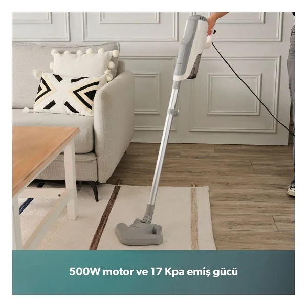 Homend Dustroyer 1272h 2in1 Beyaz Elektrikli Dikey Süpürge - Görsel 3