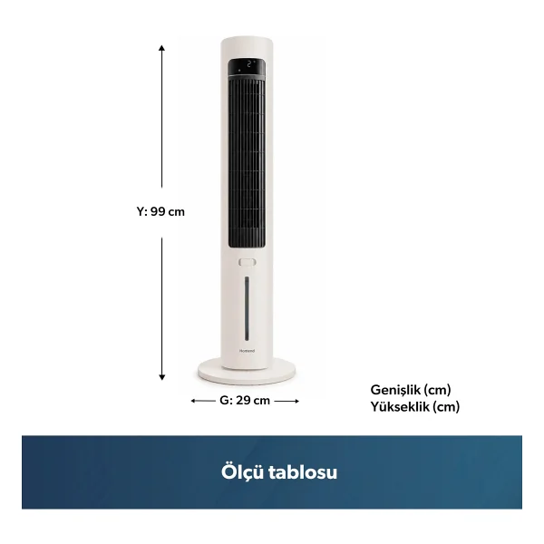 Homend Fanomen 9011h Uzaktan Kumandalı Kule Tipi Vantilatör - Görsel 2