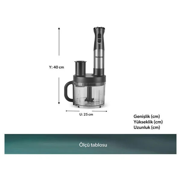 Homend Functionall 2848h 1500 W Mutfak Robotu - Görsel 7