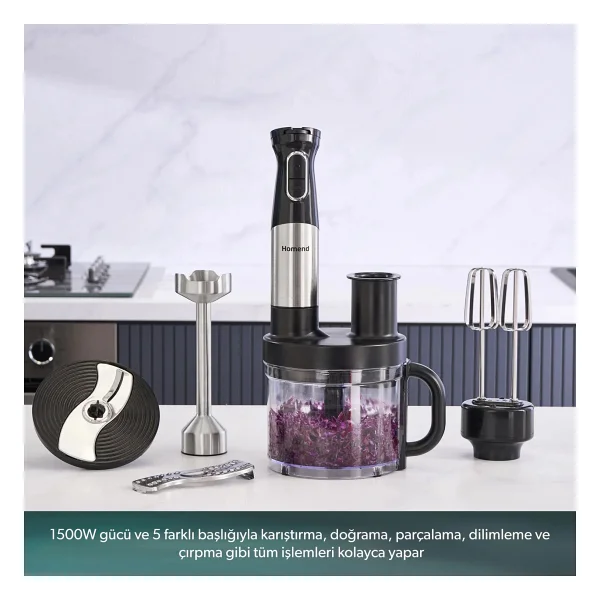 Homend Functionall 2848h 1500 W Mutfak Robotu - Görsel 8