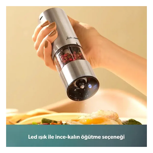 Homend Grindgo 6003h Şarjlı Baharat Değirmen Seti - Görsel 5