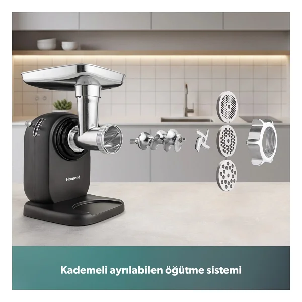 Homend Meatbox 3101h 1200 W Kıyma Makinesi - Görsel 7