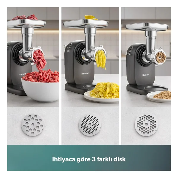 Homend Meatbox 3101h 1200 W Kıyma Makinesi - Görsel 10