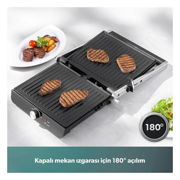 Homend Grilliant 1349h 2000 W Inox Tost Ve Izgara Makinesi - Görsel 10