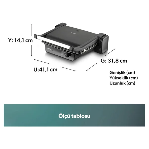 Homend Toastbuster 1334h Mat Siyah 1800 W Tost Makinesi - Görsel 2