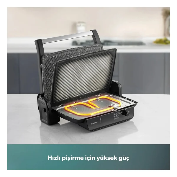 Homend Toastbuster 1334h Mat Siyah 1800 W Tost Makinesi - Görsel 4