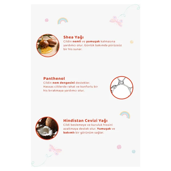 Baby Icon Doğal Vegan Çilekli Bebek Yüz Ve Vücut Losyonu 200 Ml - Görsel 5