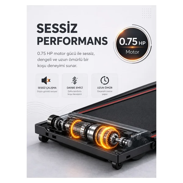 Voit Vfit By Runmate Compact Koşu Bandı Manuel Eğim Ayarlı Katlanabilir Uzaktan Kumandalı 10km Hız - Görsel 2