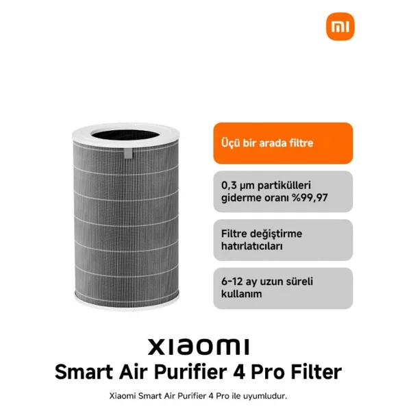 Xiaomi Akıllı Hava Temizleyici 4 Pro Filtre - Görsel 10