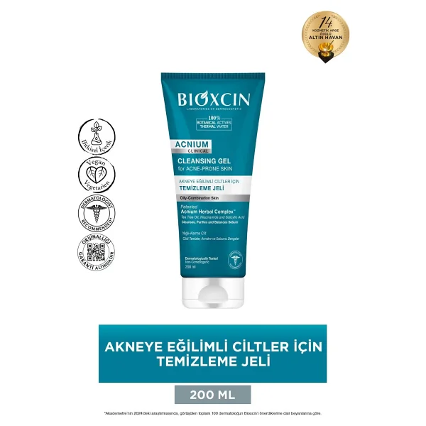 Bioxcin Acnium Sebum Dengeleyici 200 Ml Yüz Temizleme Jeli - Görsel 5