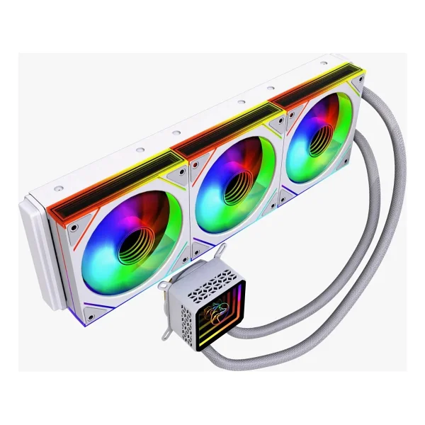 Gametech Hydra AHD360W ARGB 360 mm Beyaz İşlemci Sıvı Soğutucu - Görsel 3