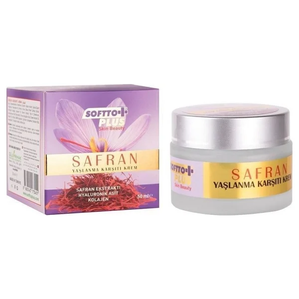 Softto Plus Safran Onarıcı 50 Ml Yaşlanma Karşıtı Krem - Görsel 3