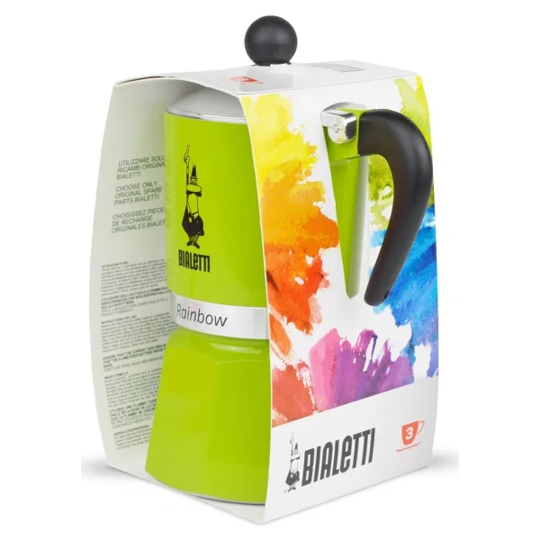 Bialetti Rainbow Yeşil 3 Cup Moka Pot - Görsel 5