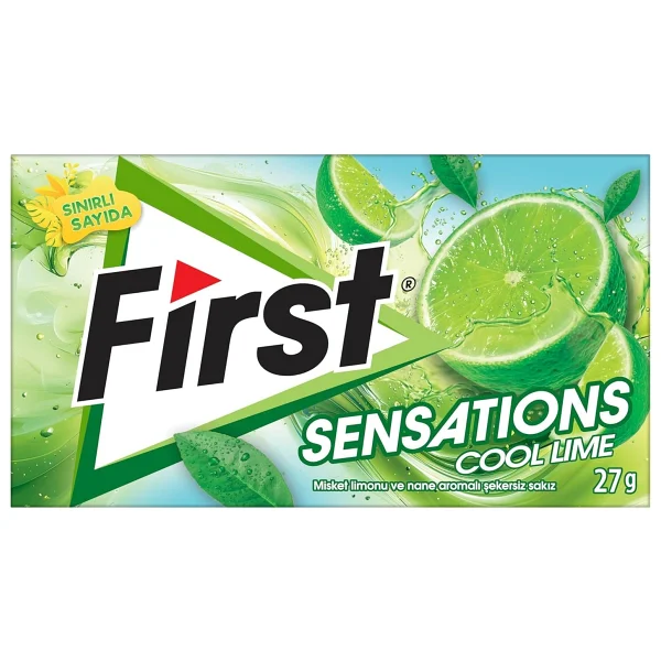 First Sensations Cool Lime Şekersiz Sakız 27 Gr - Görsel 2