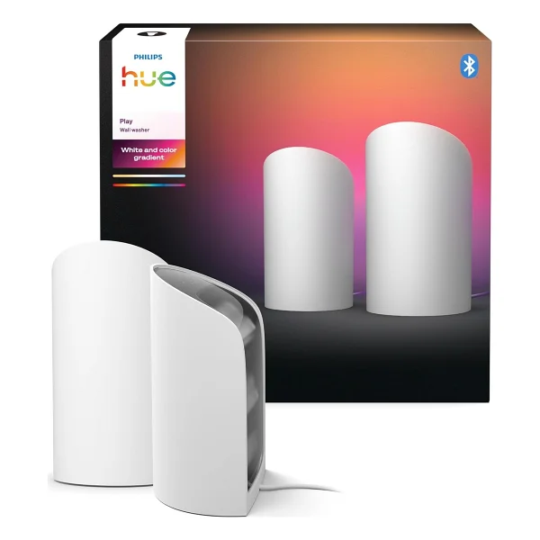 Philips Hue Play Flare 8720169385931 İkili Paket Beyaz Akıllı Masa Lambası - Görsel 2