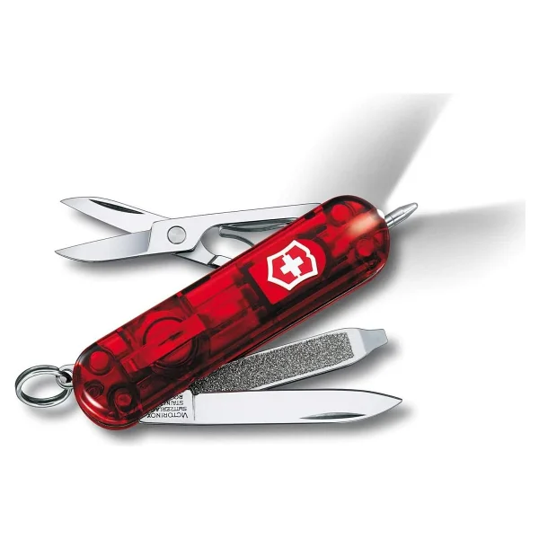 Victorinox Signature Lite 0.6226.T Şeffaf Kırmızı 7 Fonksiyonlu Çok Amaçlı Çakı - Görsel 2