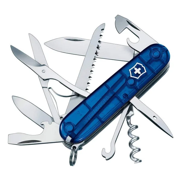 Victorinox Huntsman 1.3713.T2 Şeffaf Mavi 15 Fonksiyonlu Çok Amaçlı Çakı - Görsel 2