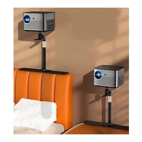 Coverzone Ayarlanabilir Projeksiyon Standı, 24 Cm - 40 Cm Yükseklik Uzatma, Çoğu Projektör, Telefon Ve Kamera İle Uyumlu, Taşınabilir Tasarım, 360° Açı Ayarı, Yüksek Mukavemetli Alaşımlı Çelik Ty11 - Görsel 2