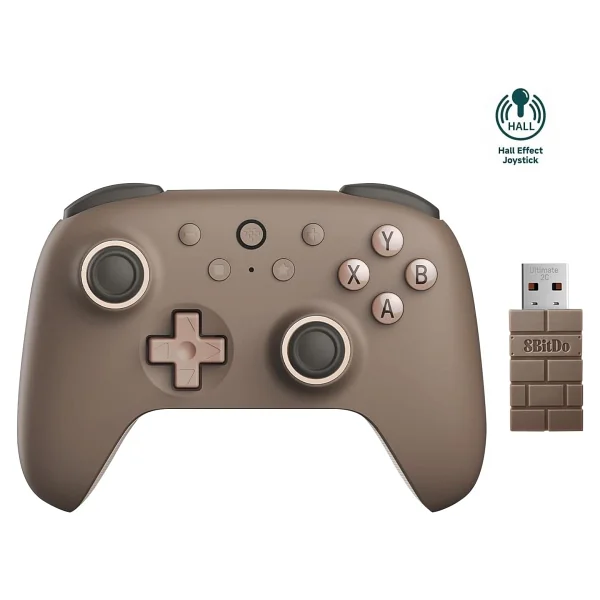8bitdo Ultimate 2c Kahverengi Kablolu/Kablosuz PC Oyun Kolu - Görsel 2