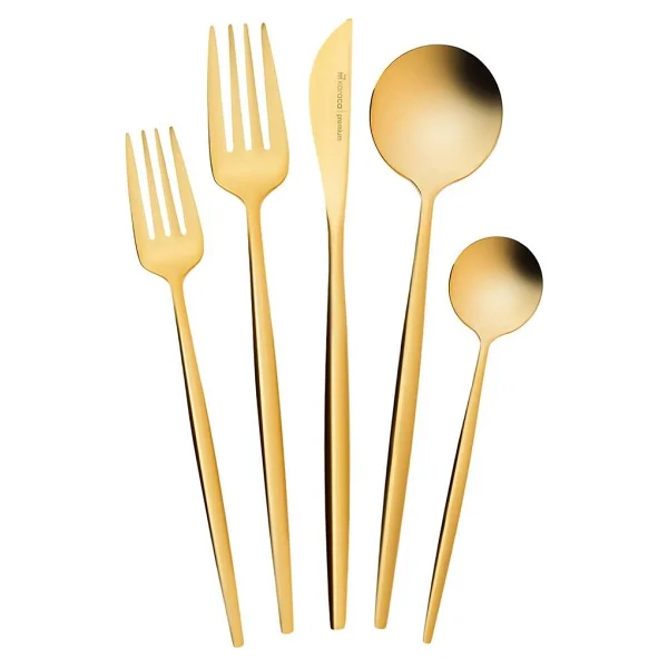 Karaca Orion Shiny Gold 30 Parça 6 Kişilik Çatal Kaşık Bıçak Takımı - Görsel 2