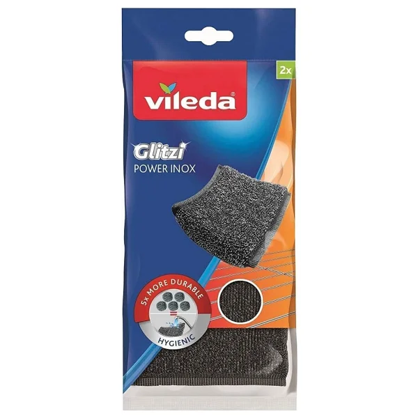 Vileda Glitzi Power Inox Pad 2'li Bulaşık Teli - Görsel 2