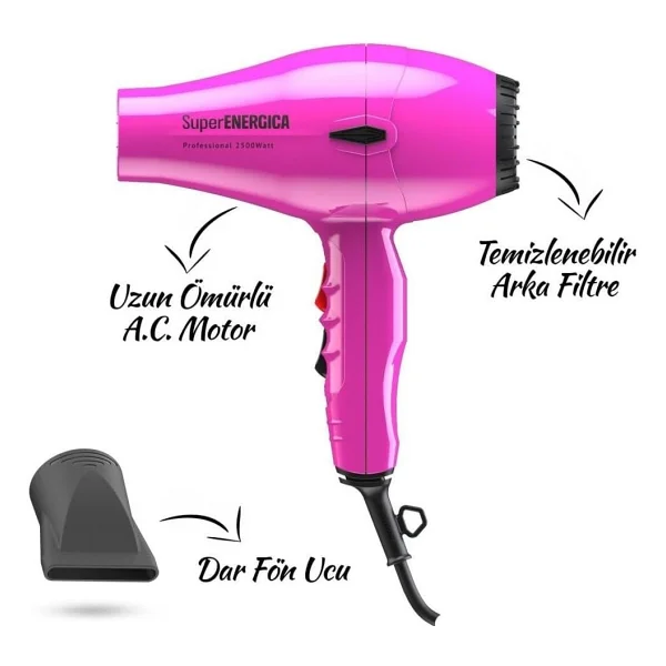 Etap Super Energica 2500 W Pembe Saç Kurutma Makinesi - Görsel 2