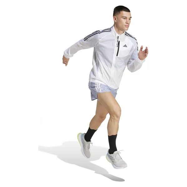 Adidas Own The Run 3-Stripes Packable Erkek Rüzgarlık - Görsel 3